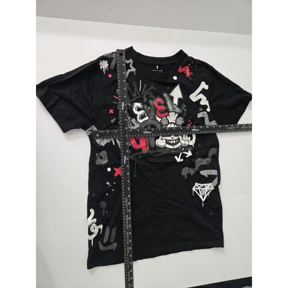 Southpole Men's Graphic T-Shirt Size M Black Streetwear Level Up Print Cotton... - Picture 3 of 4